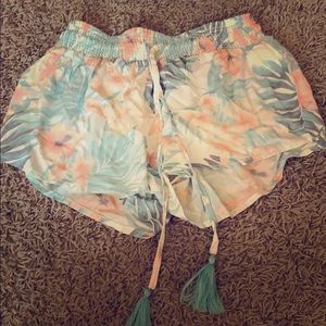 Hawaiian flowy shorts